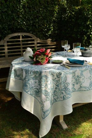 Spice Printed Linen Tablecloth