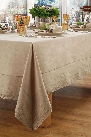 Ruby Linen Tablecloth