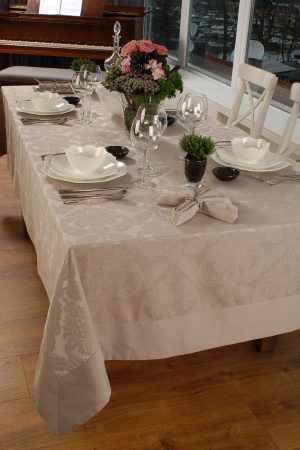 Damask Jacquard Tablecloth